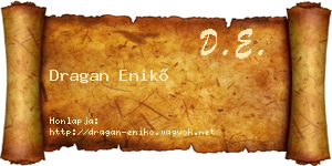 Dragan Enikő névjegykártya